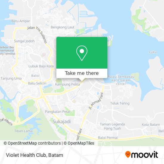 Violet Health Club map