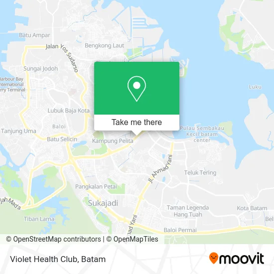 Violet Health Club map