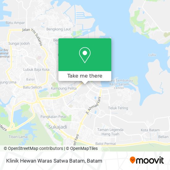 Klinik Hewan Waras Satwa Batam map