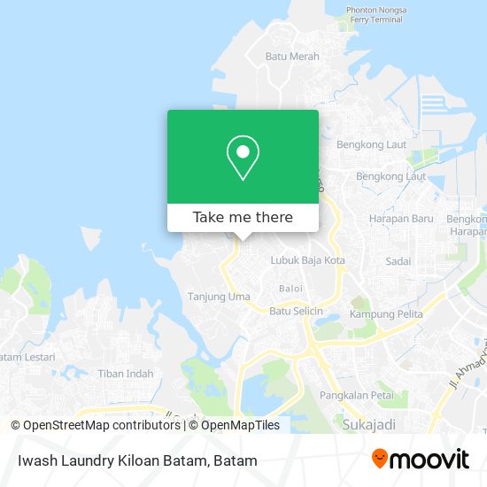 Iwash Laundry Kiloan Batam map