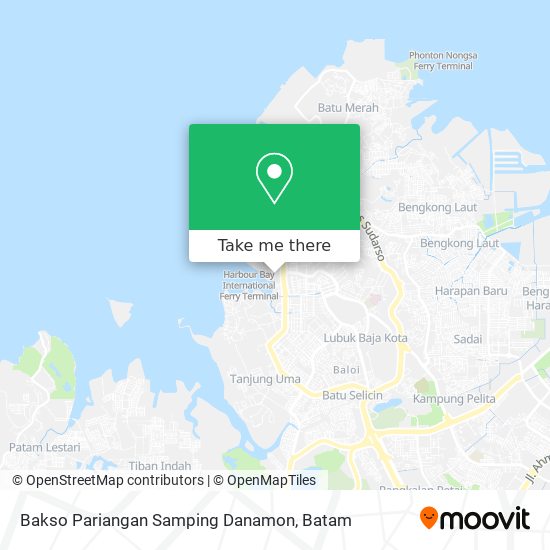 Bakso Pariangan Samping Danamon map