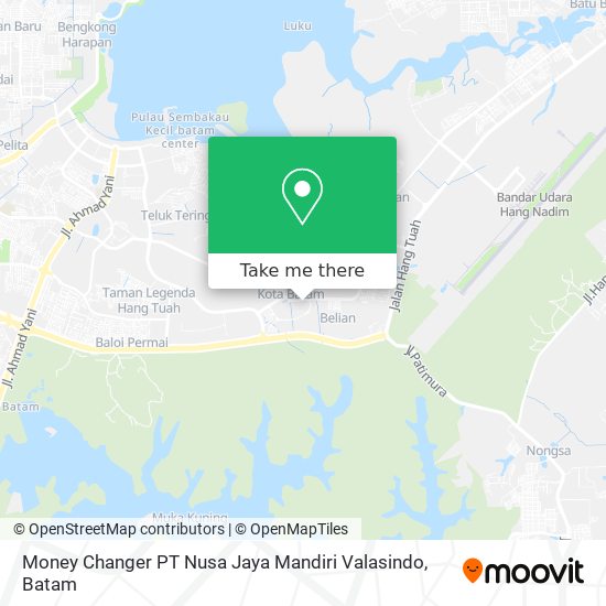 Money Changer PT Nusa Jaya Mandiri Valasindo map