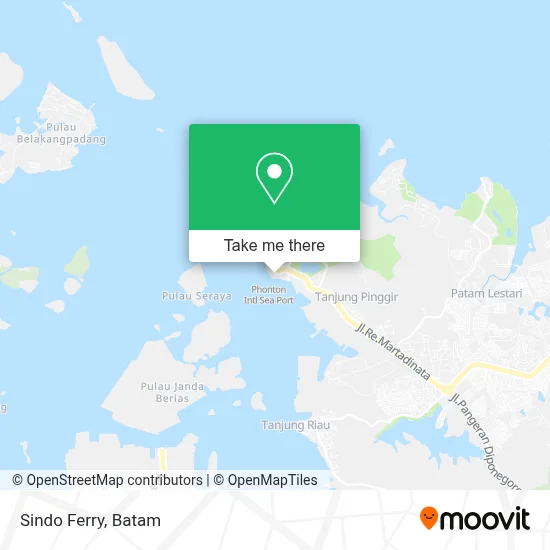 Sindo Ferry map
