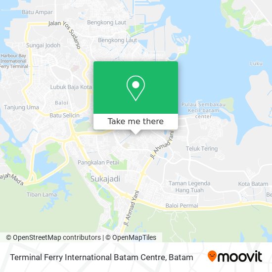 Terminal Ferry International Batam Centre map