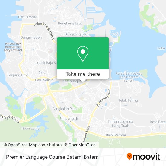 Premier Language Course Batam map