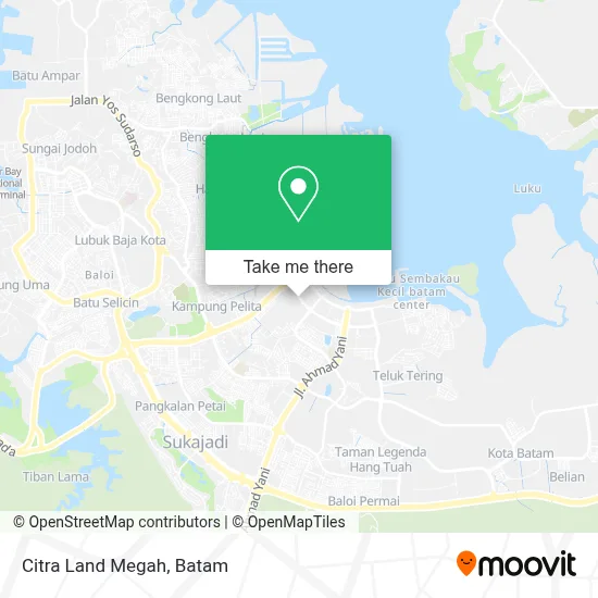 Citra Land Megah map