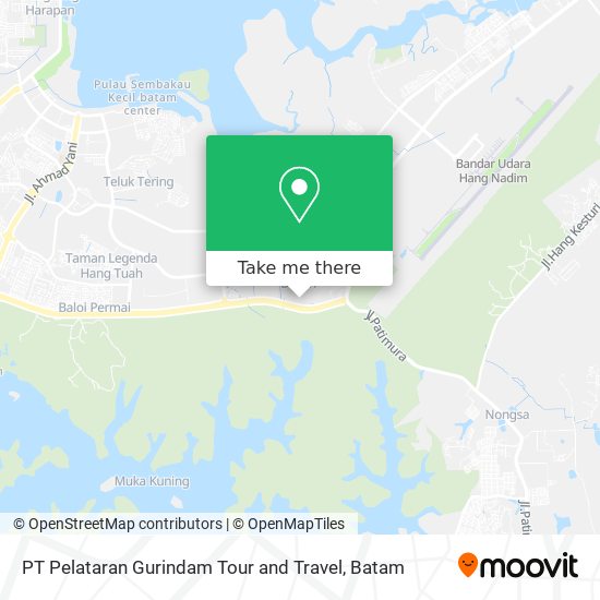 PT Pelataran Gurindam Tour and Travel map