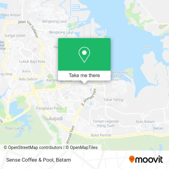 Sense Coffee & Pool map