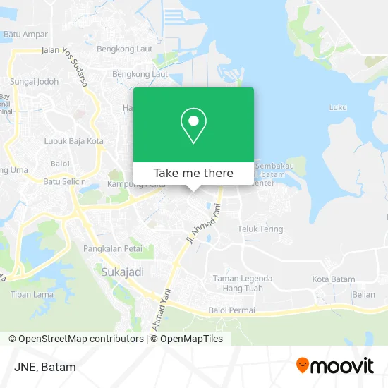JNE map