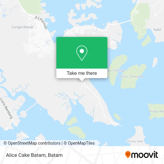 Alice Cake Batam map