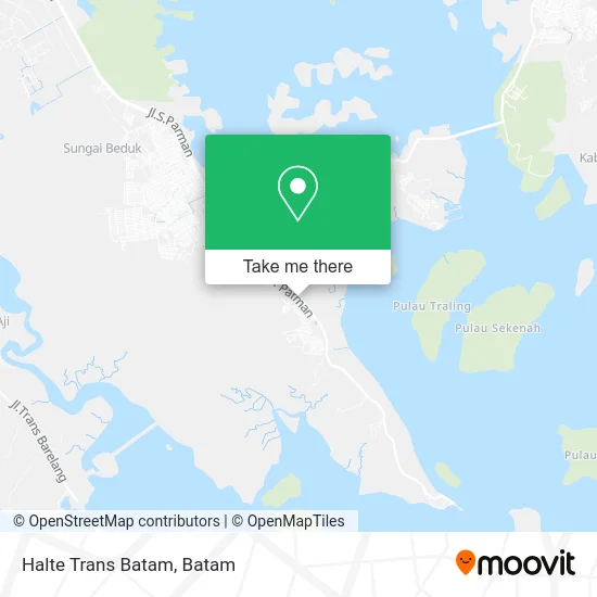 Halte Trans Batam map