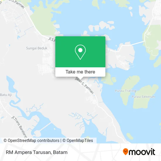 RM Ampera Tarusan map