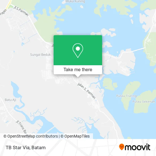TB Star Via map