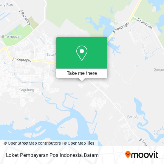 Loket Pembayaran Pos Indonesia map