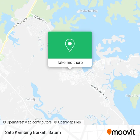 Sate Kambing Berkah map