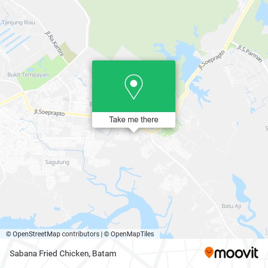 Sabana Fried Chicken map