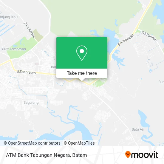 ATM Bank Tabungan Negara map