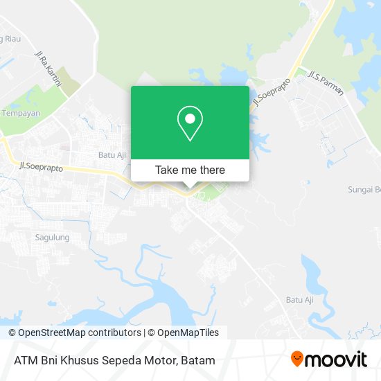 ATM Bni Khusus Sepeda Motor map