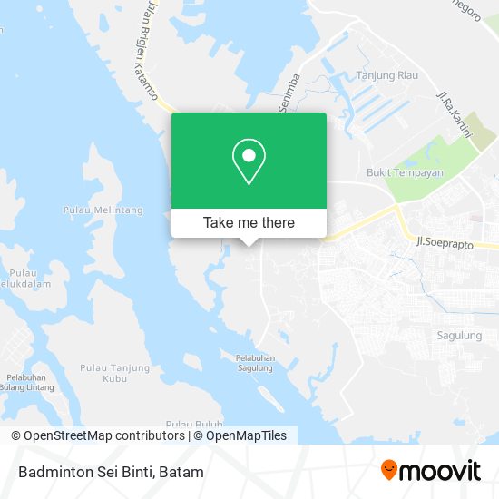 Badminton Sei Binti map