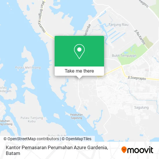 Kantor Pemasaran Perumahan Azure Gardenia map