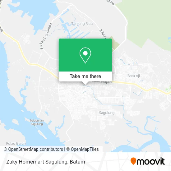 Zaky Homemart Sagulung map