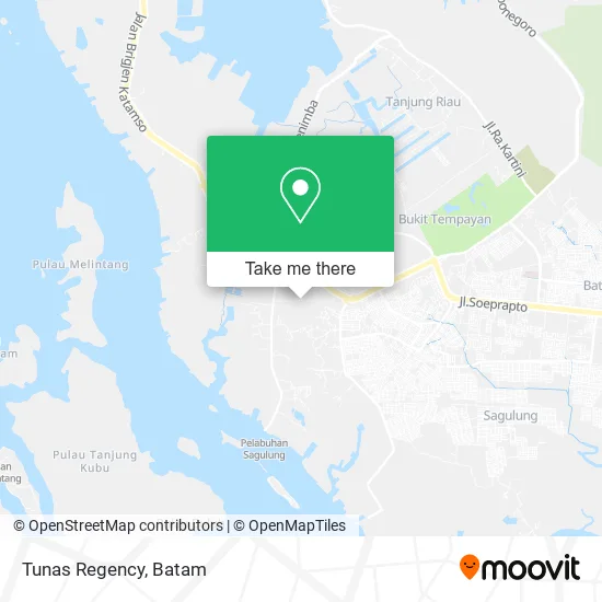 Tunas Regency map