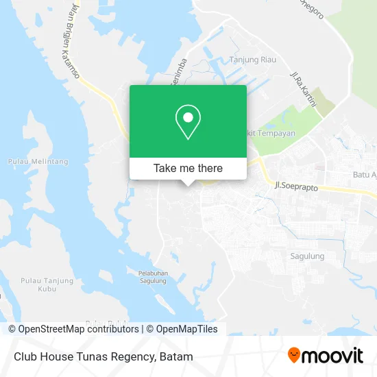 Club House Tunas Regency map