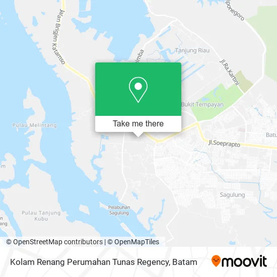 Kolam Renang Perumahan Tunas Regency map