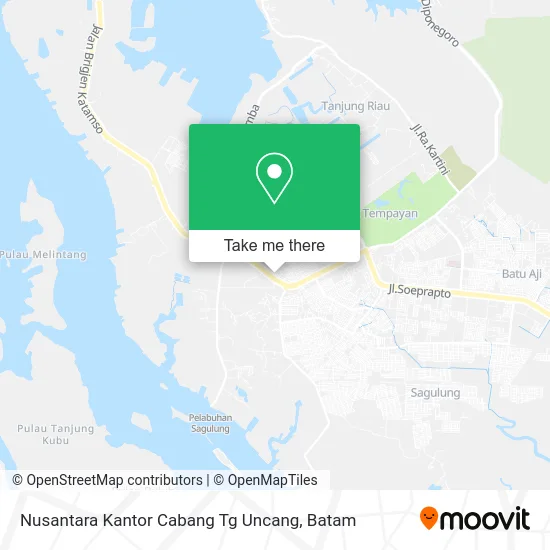 Nusantara Kantor Cabang Tg Uncang map