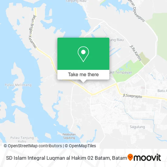 SD Islam Integral Luqman al Hakim 02 Batam map