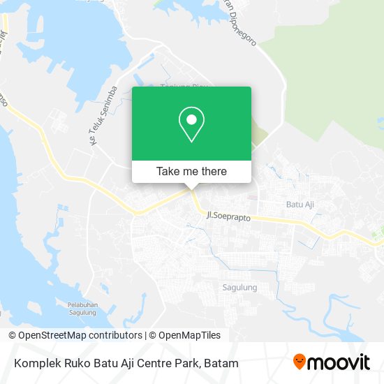 Komplek Ruko Batu Aji Centre Park map