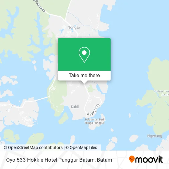 Oyo 533 Hokkie Hotel Punggur Batam map