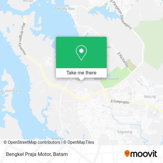 Bengkel Praja Motor map