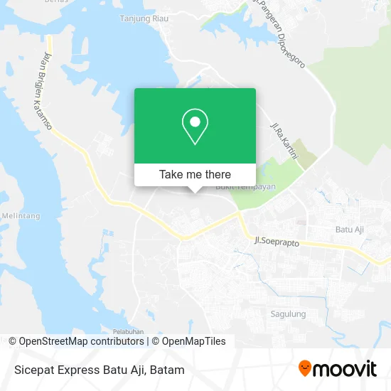Sicepat Express Batu Aji map