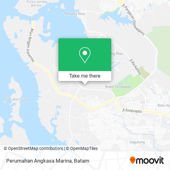 Perumahan Angkasa Marina map