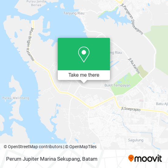 Perum Jupiter Marina Sekupang map