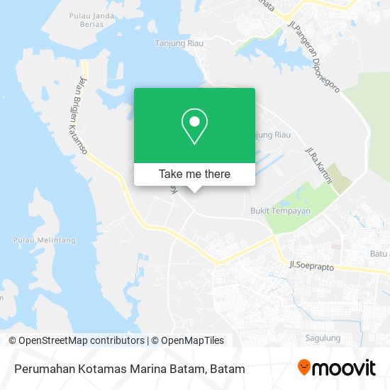 Perumahan Kotamas Marina Batam map
