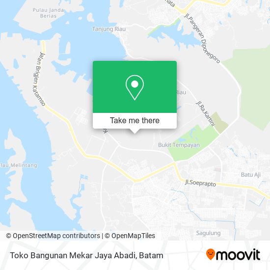 Toko Bangunan Mekar Jaya Abadi map