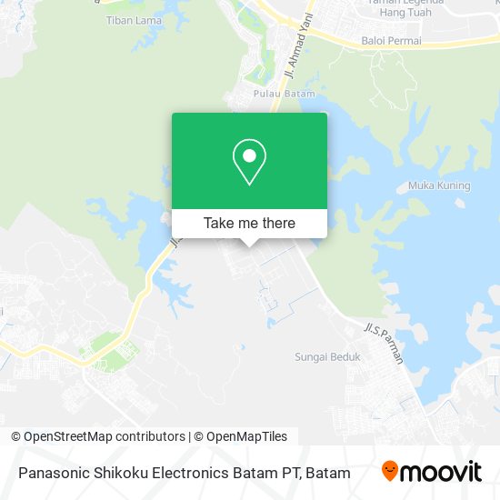 Panasonic Shikoku Electronics Batam PT map