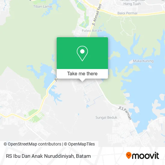 RS Ibu Dan Anak Nuruddiniyah map