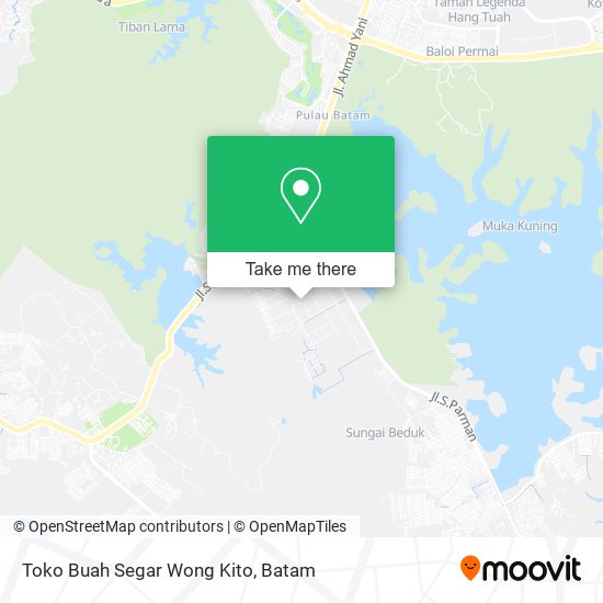 Toko Buah Segar Wong Kito map