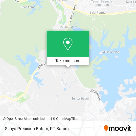 Sanyo Precision Batam, PT map