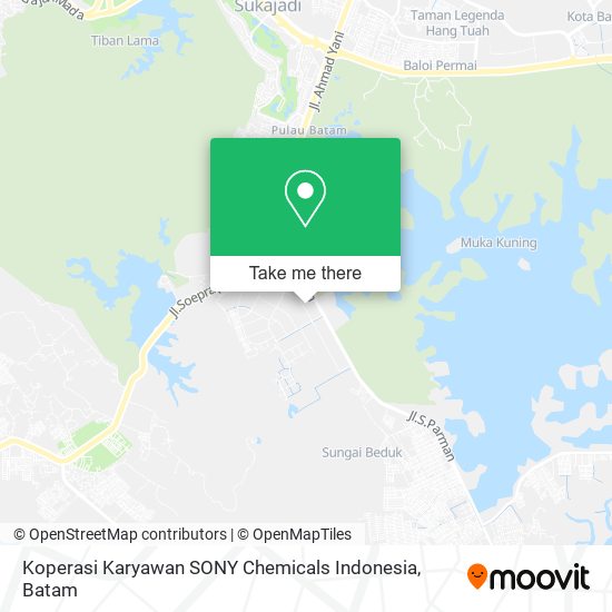 Koperasi Karyawan SONY Chemicals Indonesia map