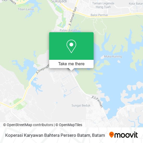 Koperasi Karyawan Bahtera Persero Batam map