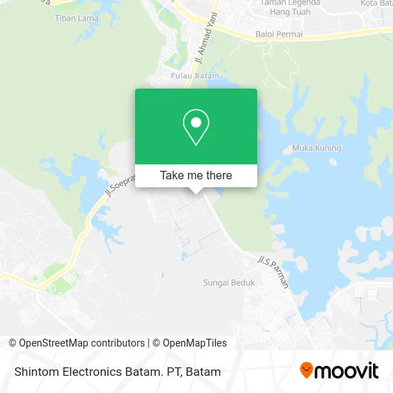 Shintom Electronics Batam. PT map