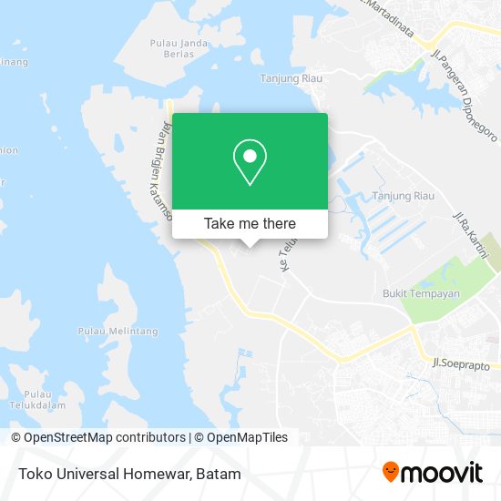 Toko Universal Homewar map