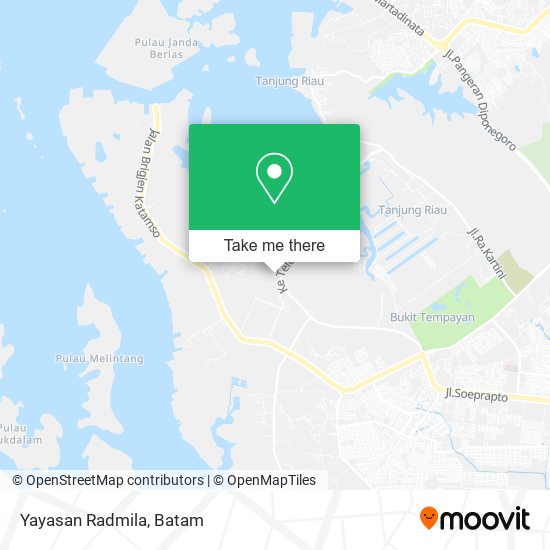 Yayasan Radmila map