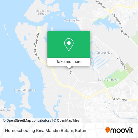 Homeschooling Bina Mandiri Batam map