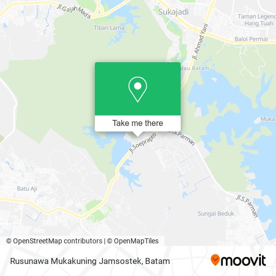 Rusunawa Mukakuning Jamsostek map