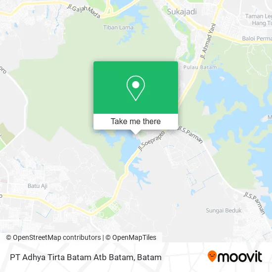 PT Adhya Tirta Batam Atb Batam map